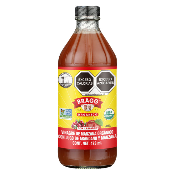 Vinagre De Manzana Orgánico con Jugo de Arándano