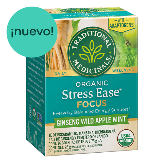Té Orgánico Stress Ease® Focus con Ginseng