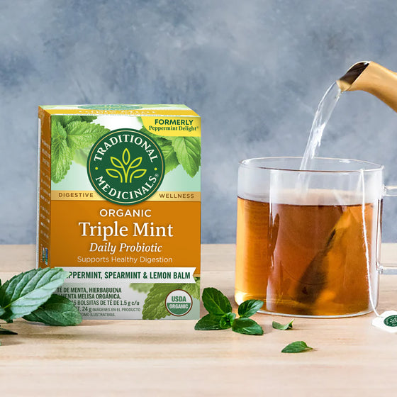 Té Orgánico Triple Menta Con Probióticos