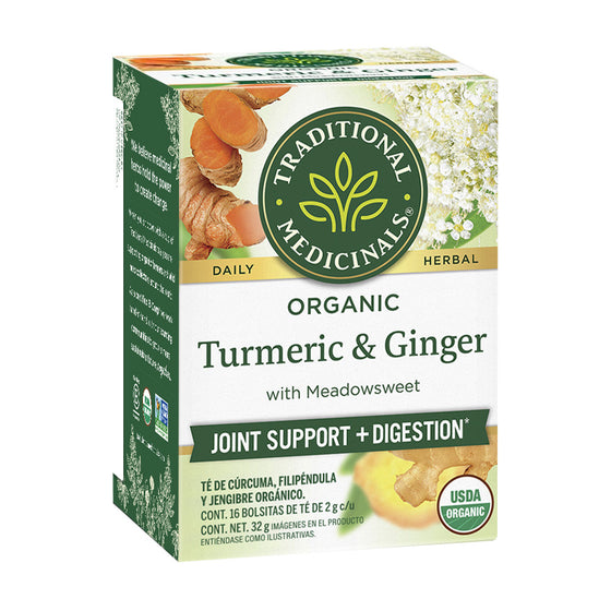 Té Orgánico De Cúrcuma Con Filipéndula y Jengibre