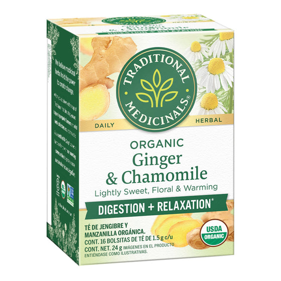 Té Orgánico De Jengibre Con Manzanilla