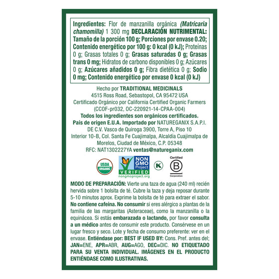 Té Orgánico De Manzanilla