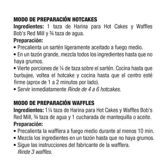 Harina Preparada Para Hotcakes y Waffles