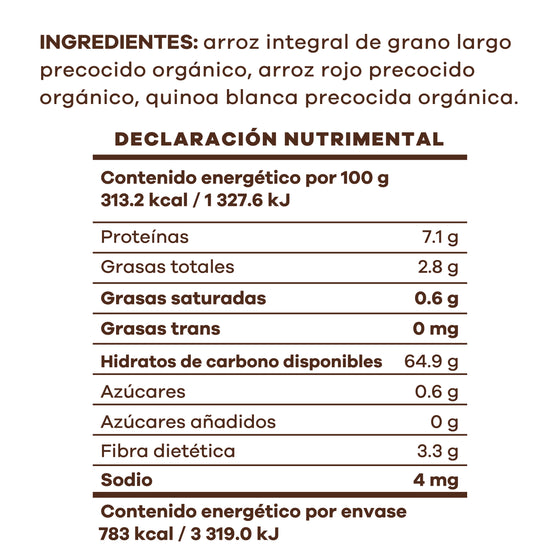 Quinoa Mix Orgánica Sin Gluten