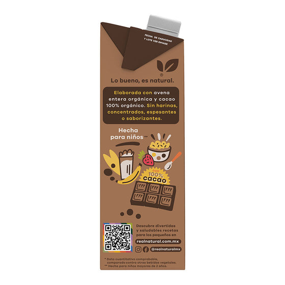 Bebida de Avena y Cacao Orgánico