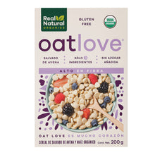  Cereal orgánico de avena y maíz, Oat Love