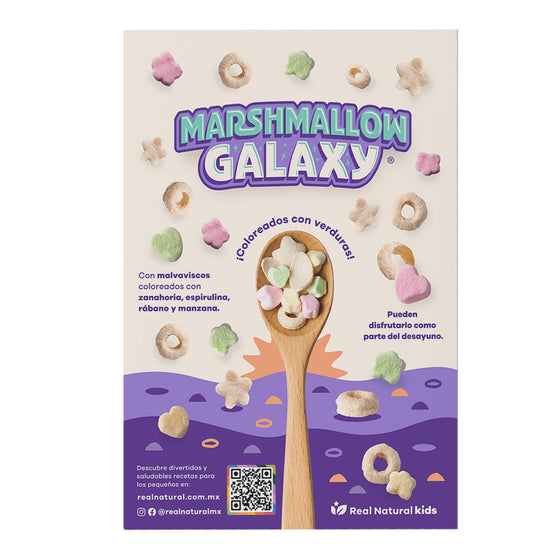 Cereal orgánico de avena, arroz y malvaviscos, Marshmallow Galaxy