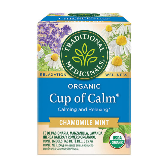 Té Orgánico Cup of Calm Manzanilla con Menta