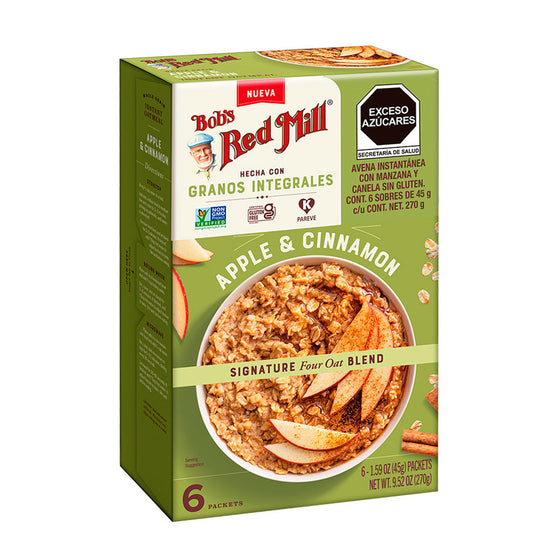 Avena Instantánea Con Manzana y Canela Sin Gluten