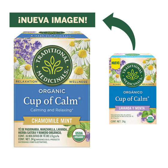 Té Orgánico Cup of Calm Manzanilla con Menta