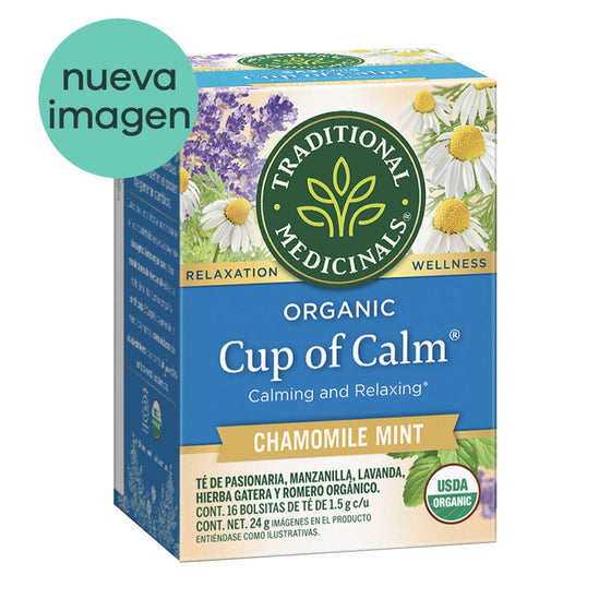 Té Orgánico Cup of Calm Manzanilla con Menta
