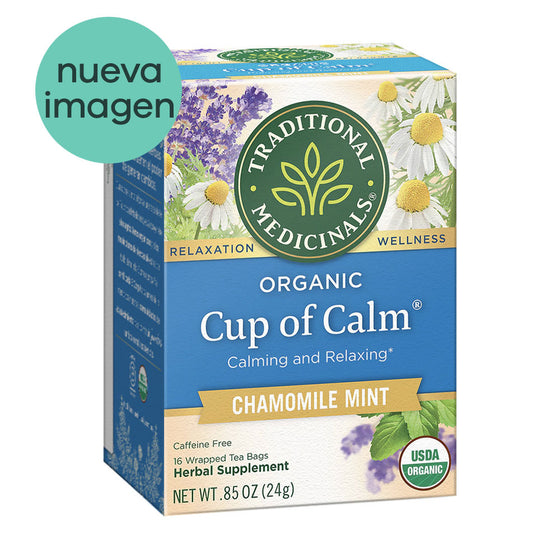 Té Orgánico Cup of Calm Manzanilla con Menta
