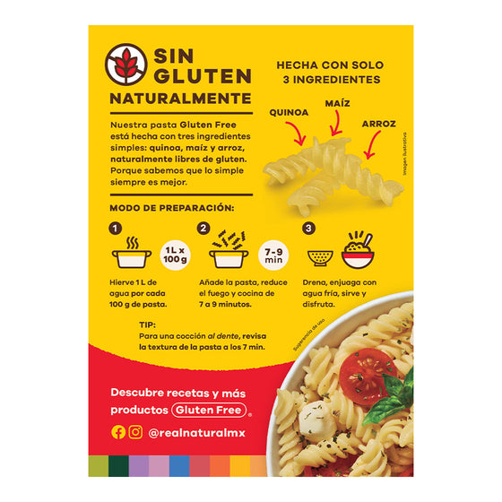 Fusilli De Quinoa y Multigrano Sin Gluten