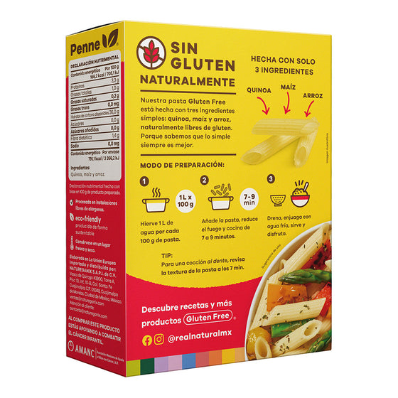 Penne De Quinoa y Multigrano Sin Gluten