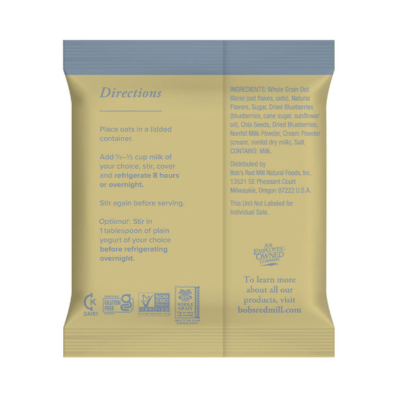 Avena Integral con Arándanos Sin Gluten En Sobres