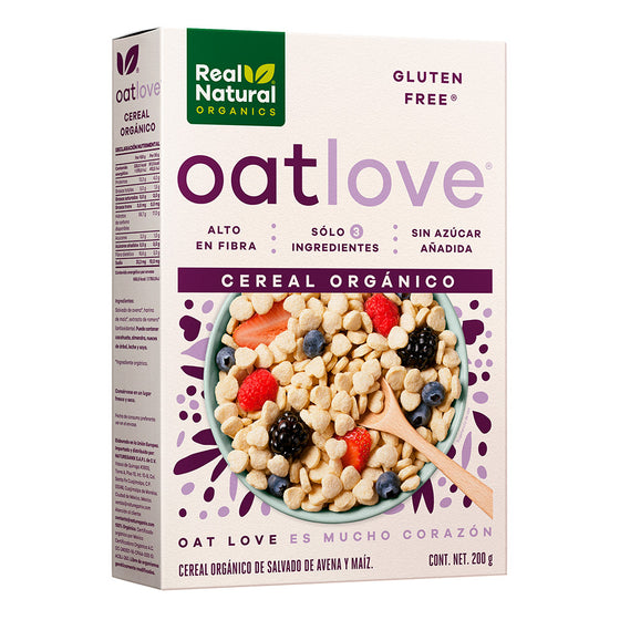 Cereal orgánico de avena y maíz, Oat Love