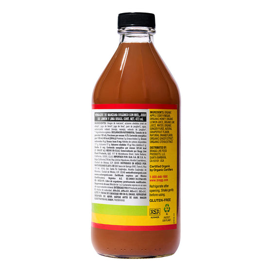 Vinagre De Manzana Orgánico con Miel y Cítricos