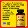Suplemento alimenticio a base de vinagre de manzana Bragg con vitamina D3 y Zinc