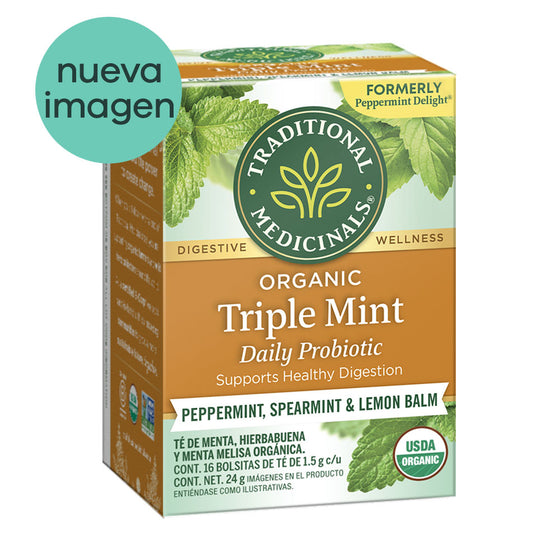 Té Orgánico Triple Menta Con Probióticos