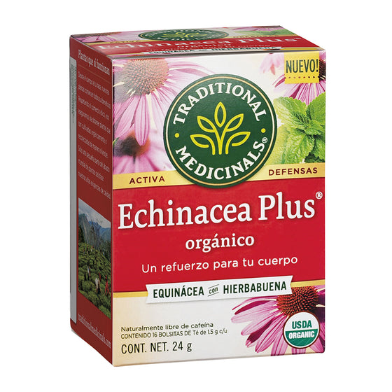 Té Orgánico Echinacea Plus Con Hierbabuena